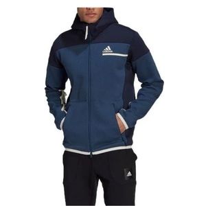 Men's Adidas Z.N.E Series Sports Gym Knit Thicken Hooded Logo Jacket
